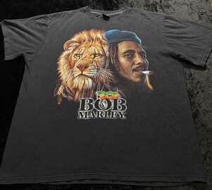 Men 2XL Y2K Hot Rock Bob Marley Lion Reggae Rasta T-Shirt